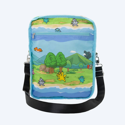 Chibi Godzilla Raids Again Reversible Crossbody Bag