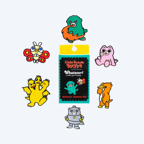 Chibi Godzilla Raids Again Enamel Pin Mystery Box