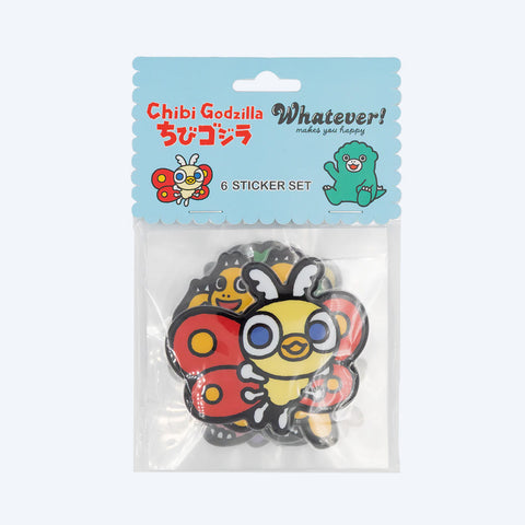 Chibi Godzilla Raids Again Sticker Pack 6PC