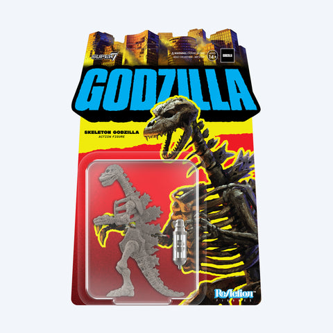 Super7 Toho ReAction Figure - Godzilla Skeleton (GREY)