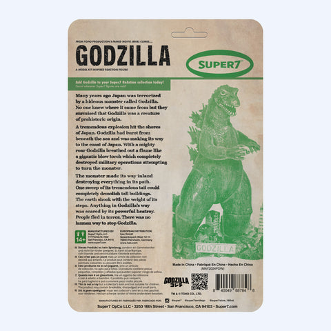 Toho ReAction Figures - Godzilla (Model Kit on Card)