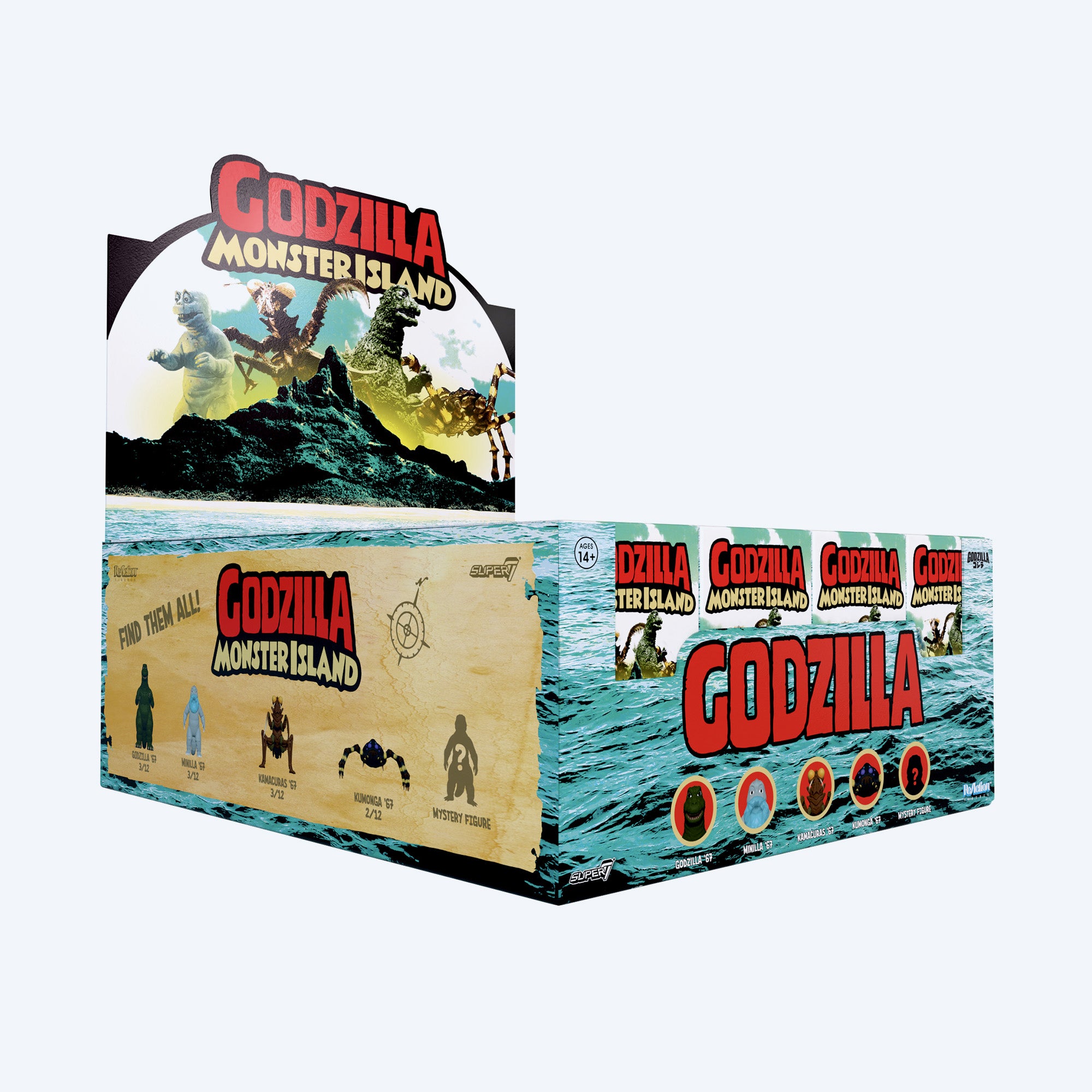 Super7 ReAction Wave 13 (Showa Monster Island) Blind Box – Godzilla