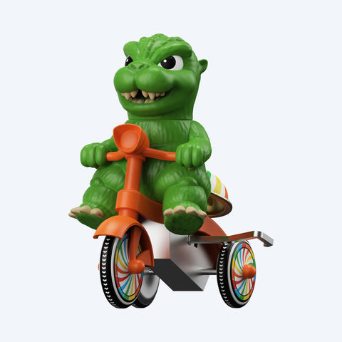 Super7 Super Cycles - Godzilla (Green w/ Red Trike)