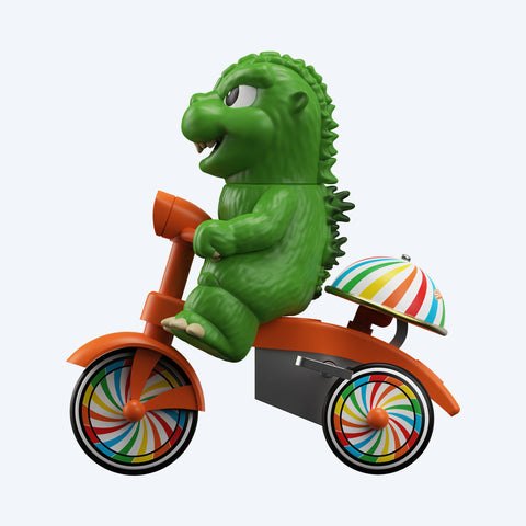 Super7 Super Cycles - Godzilla (Green w/ Red Trike)