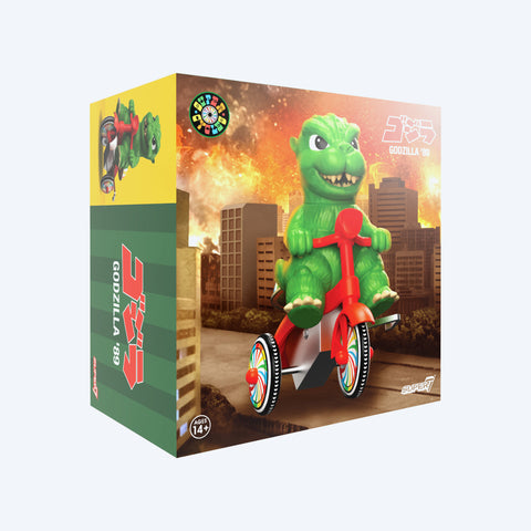 Super7 Super Cycles - Godzilla (Green w/ Red Trike)