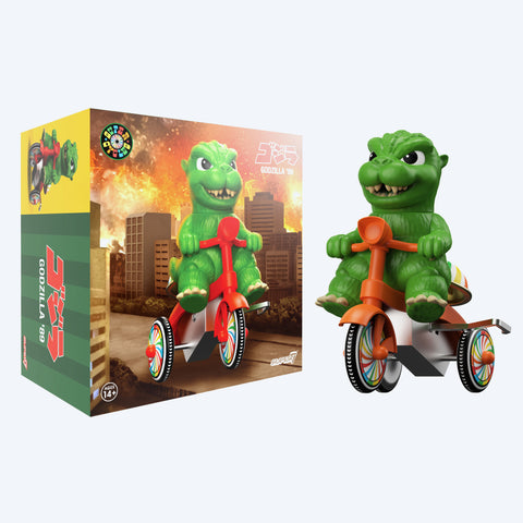 Super7 Super Cycles - Godzilla (Green w/ Red Trike)