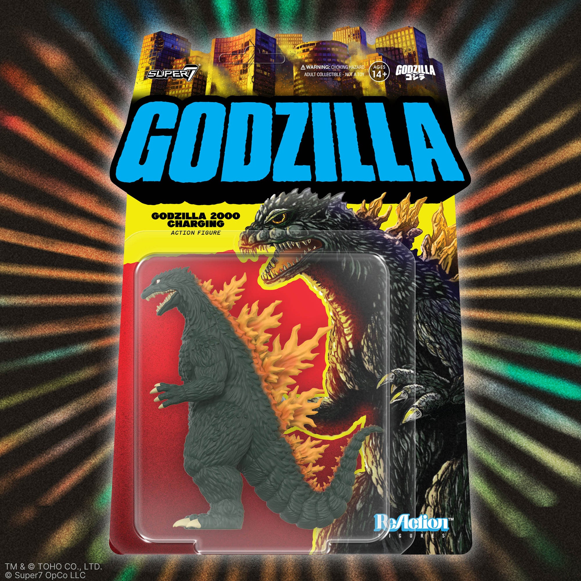 Super7 ReAction Figures Wave 10 - Godzilla (2000, Charging)