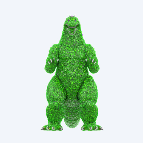 Super7 Super Kaiju Godzilla 2002 (Color Shock, Clear Green Glitter with Metallic)