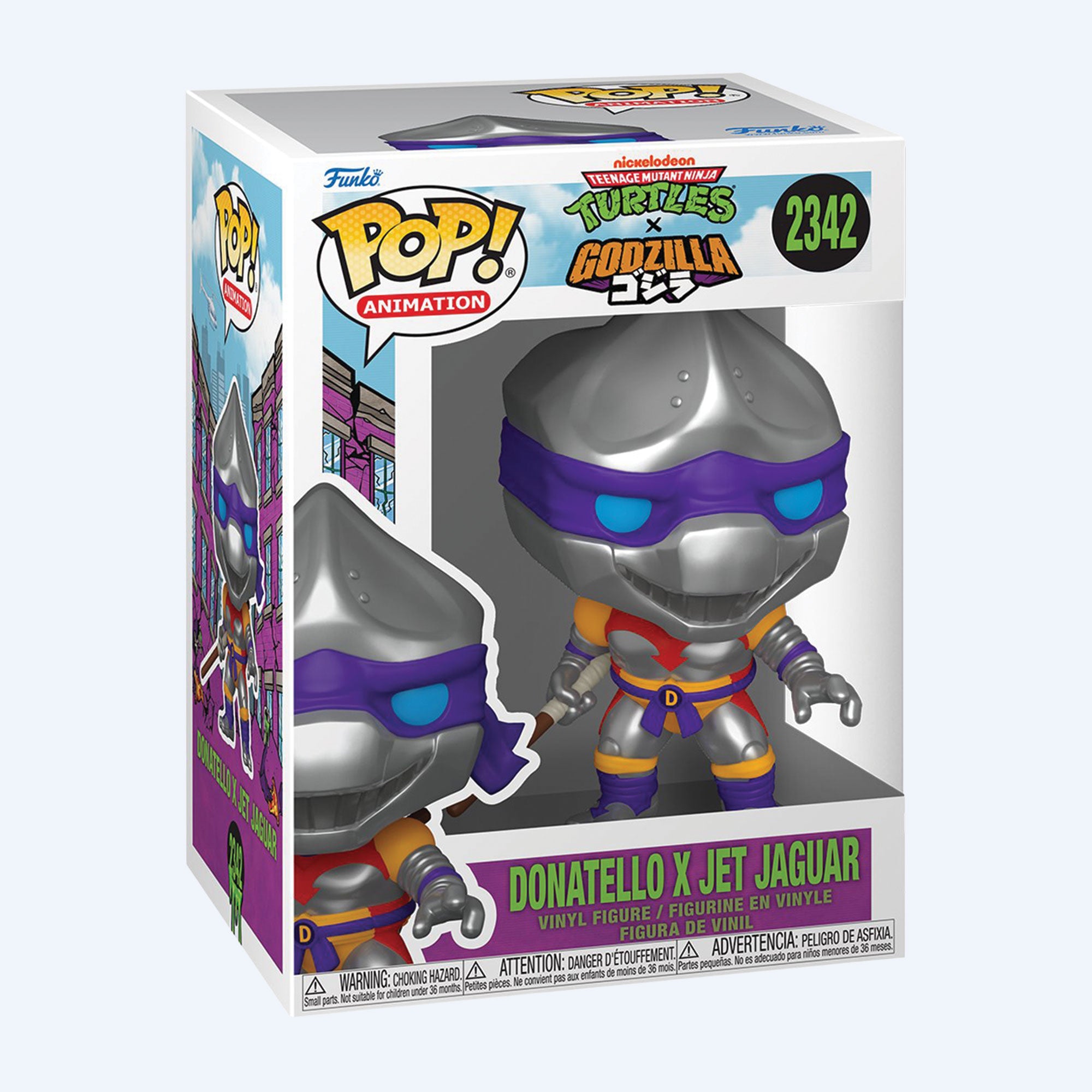 Godzilla x Teenage Mutant Ninja Turtles Donatello x Jet Jaguar Funko P