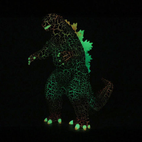 Spiral Toy Godzilla 2019 Painternet Rainbow Crackle Glow One-Off