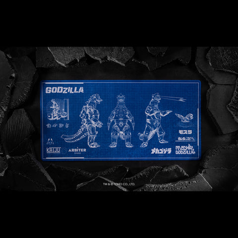 Godzilla x Arbiter Studio - Mechagodzilla Blueprint XXL Mouse Pad