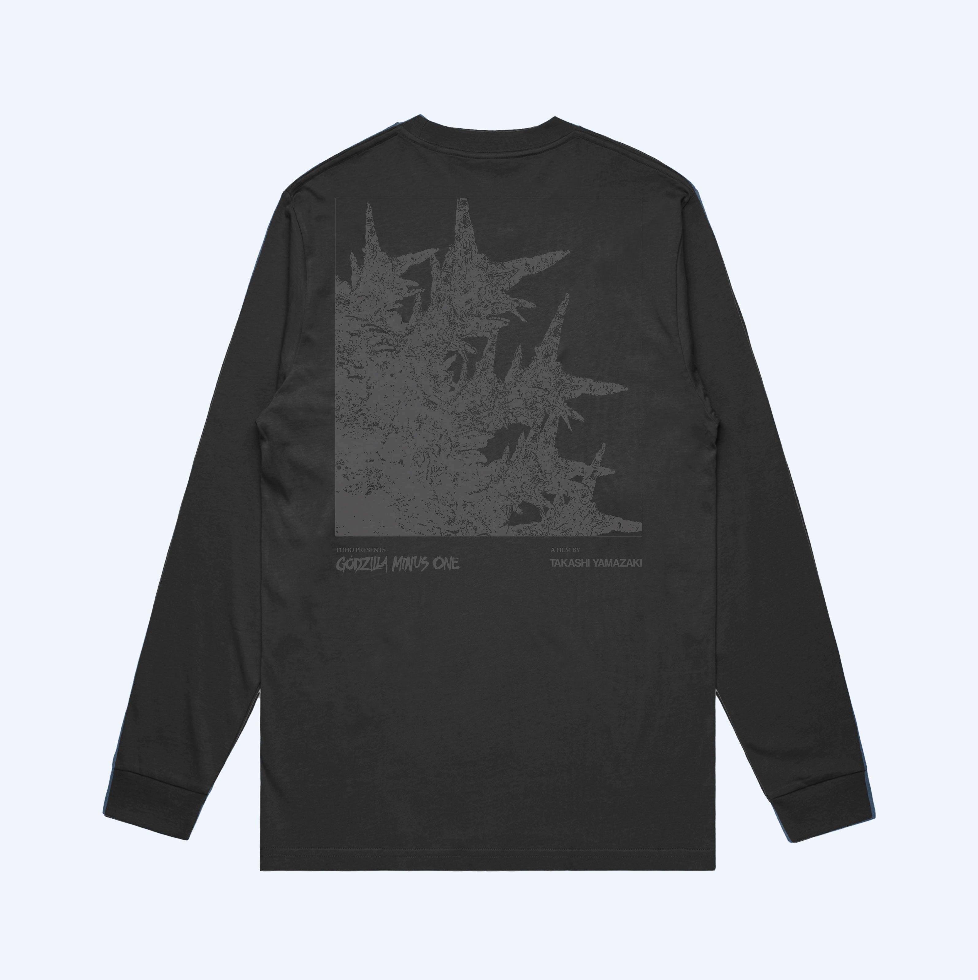 Godzilla Minus One Phantom Print Black Long Sleeve