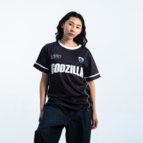 Godzilla 54 Black Soccer Jersey