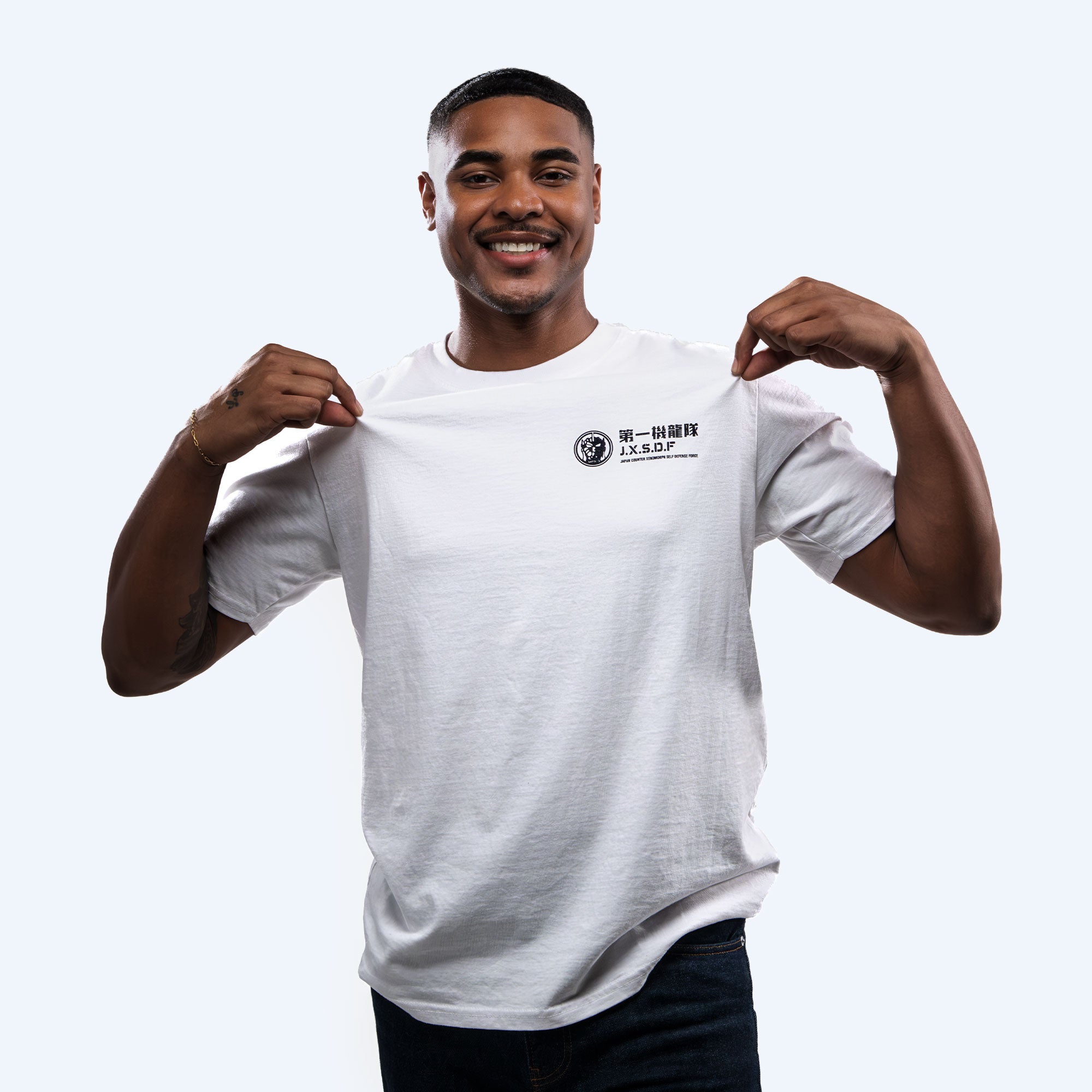 Godzilla JXSDF White T-Shirt
