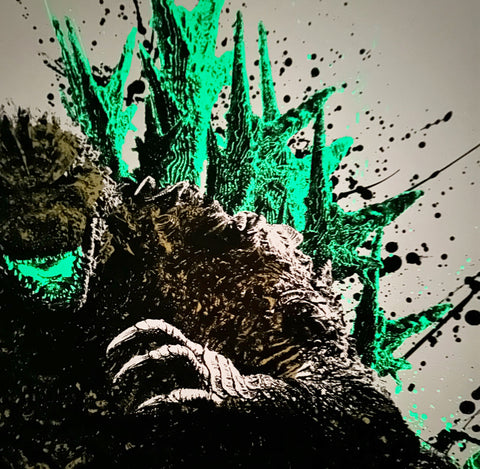 Godzilla Minus One Screen-Printed Glow Poster
