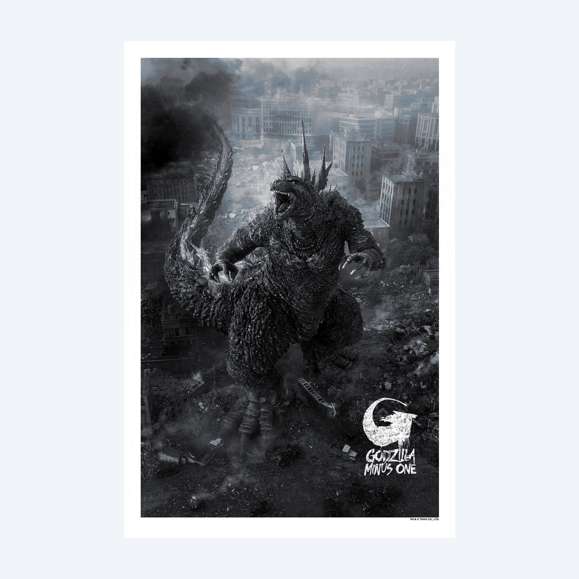 Godzilla Minus One/Minus Color "Japanese Release" Screen-Printed Poste