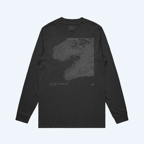 Godzilla Minus One Phantom Print Black Long Sleeve