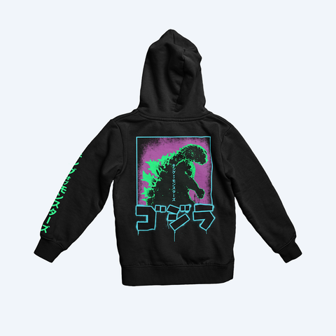 Godzilla Punk Zip Up Hoodie Godzilla Store