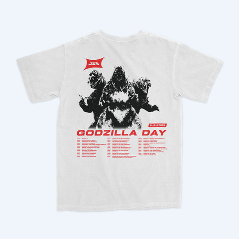 Godzilla Day 2023 69th World Tour T-Shirt (White)