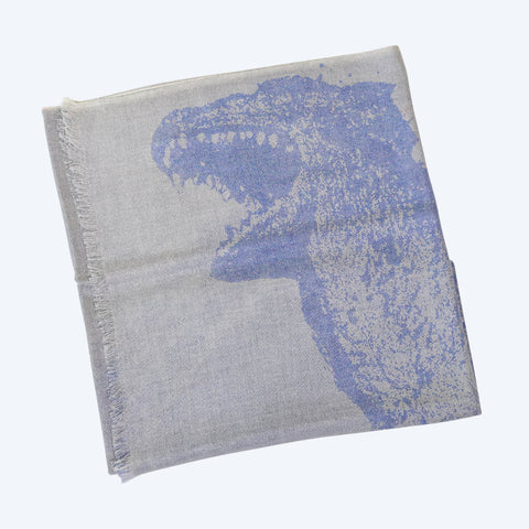 Hirose Dyeworks Single Godzilla Silk Scarf in Gray