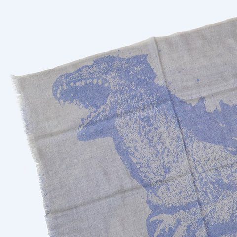 Hirose Dyeworks Single Godzilla Silk Scarf in Gray