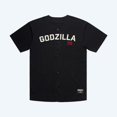 Godzilla Day 2024 70th Anniversary Black Baseball Jersey