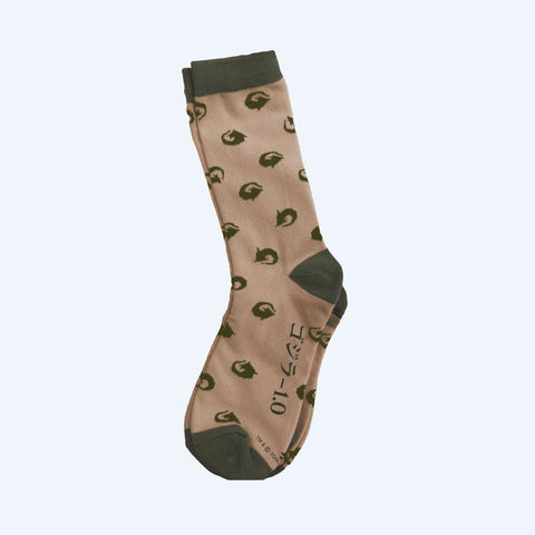 Godzilla Minus One Logo Socks (Tan)