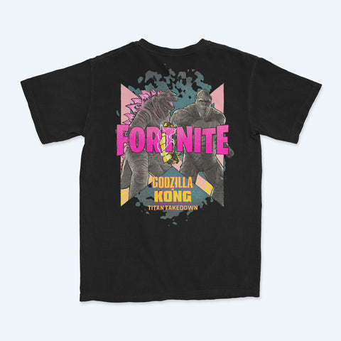 Fortnite Godzilla x Kong Black T-shirt