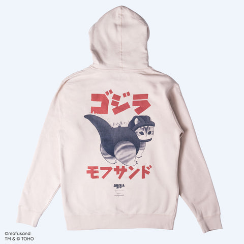Godzilla mofusand Cream Pullover Hoodie