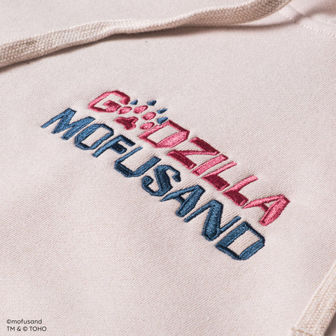 Godzilla mofusand Cream Pullover Hoodie