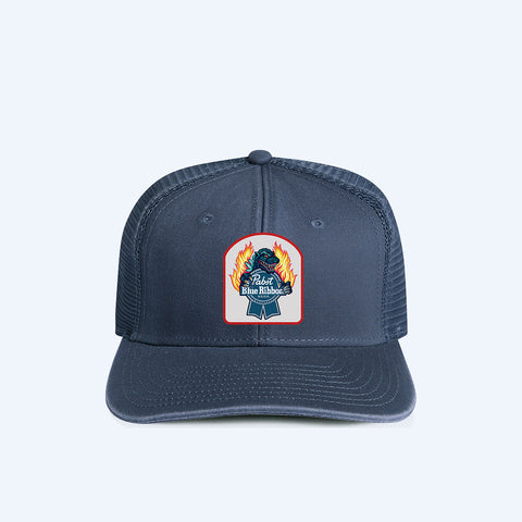 Godzilla X PBR Flame Patch Navy Trucker Hat