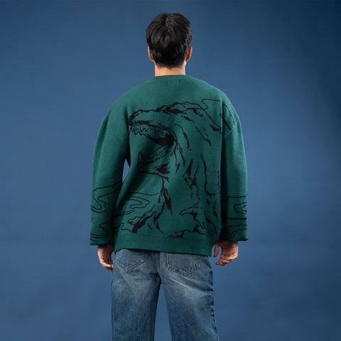 Attack Cardigan - Godzilla Variant