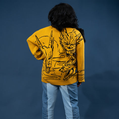Attack Cardigan - King Ghidorah Variant