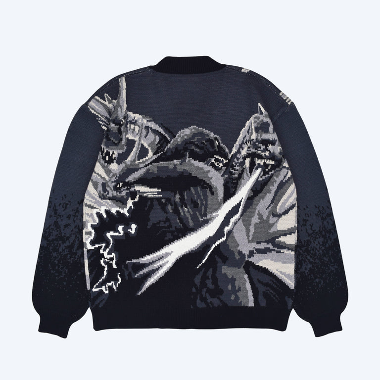 Godzilla Print Hoodie Dress