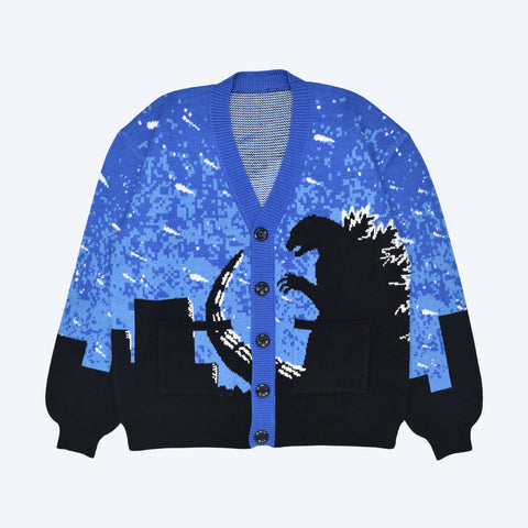 Godzilla x Steady Hands Godzilla Silhouette Knit Cardigan