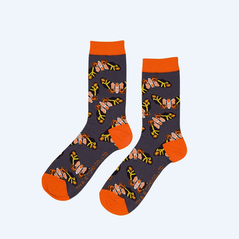 Mothra Orange Socks