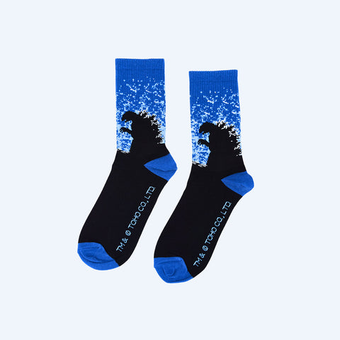 Godzilla Silhouette Socks