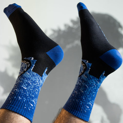 Godzilla Silhouette Socks