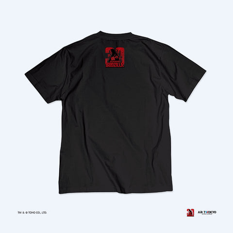 Godzilla vs. Destoroyah 30th Anniversary Scene Illustration T-Shirt 3 (Destoroyah (Flying Object)) Black