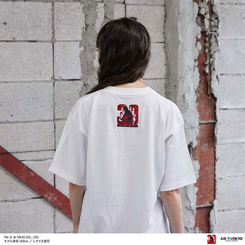 Godzilla vs. Destoroyah 30th Anniversary Scene Illustration T-Shirt 5 (Godzilla vs. Destoroyah) White