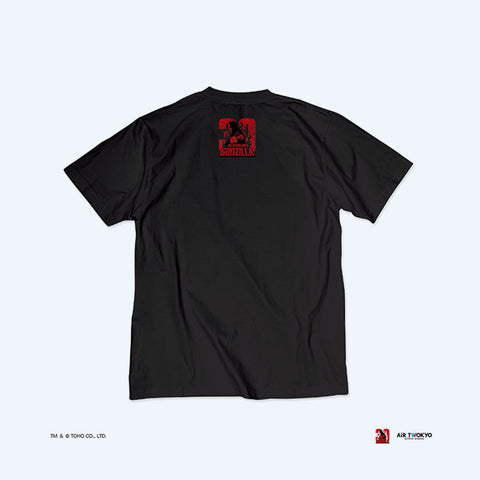 Godzilla vs. Destoroyah 30th Anniversary Scene Illustration T-Shirt 5 (Godzilla vs. Destoroyah) Black