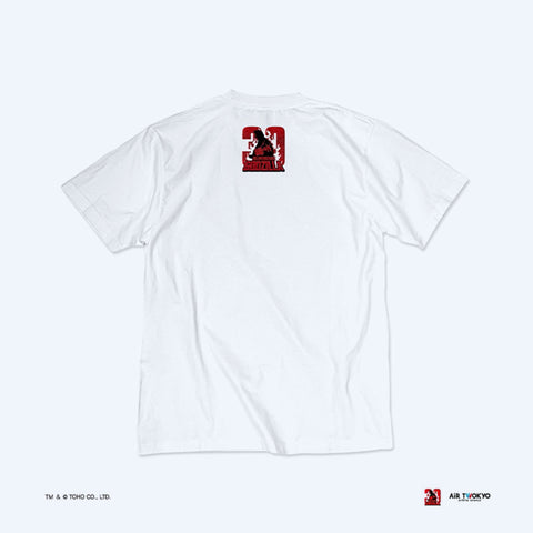 Godzilla vs. Destoroyah 30th Anniversary Scene Illustration T-Shirt 6 (Godzilla & Destoroyah) White
