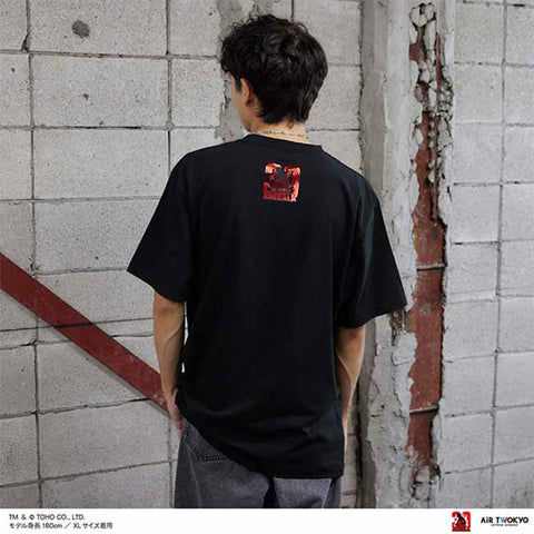 Godzilla vs. Destoroyah 30th Anniversary Scene Illustration T-Shirt 6 (Godzilla & Destoroyah) Black