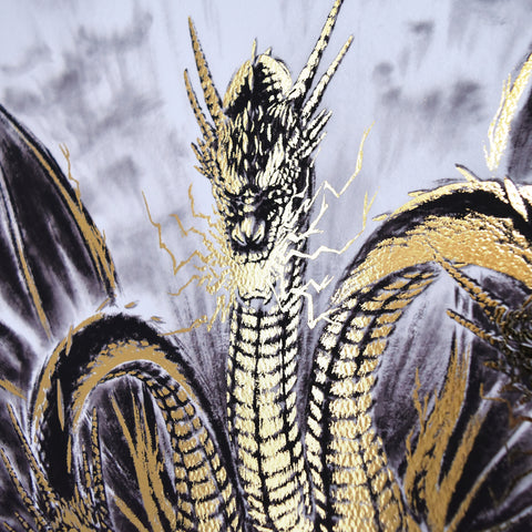 King Ghidorah Framed Painting