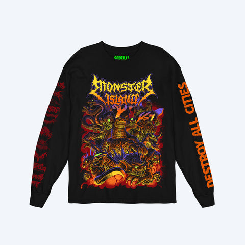 Monster Island Metalcropolis Long Sleeve T-Shirt