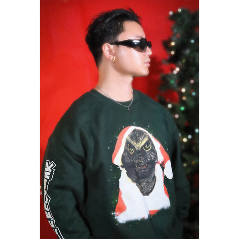 Godziban Skreeeeeeeonnk Green Crewneck Sweatshirt