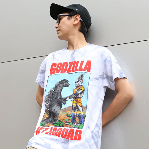 Godzilla & Jet Jaguar: Victory Handshake Tie-Dye T-Shirt