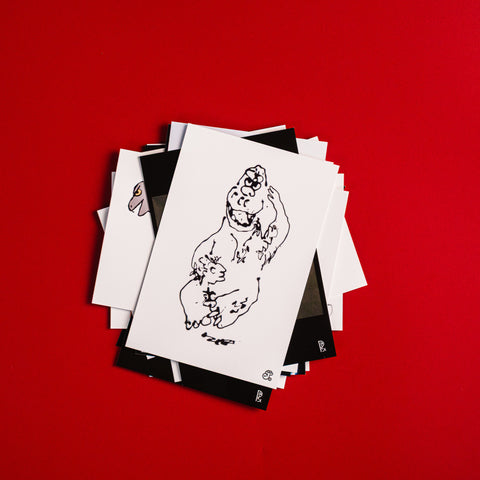 Godzilla the Art James Jarvis Postcard