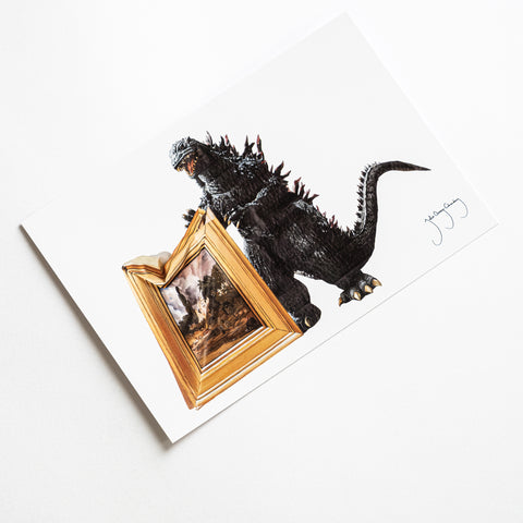Godzilla the Art Julio Anaya Postcard