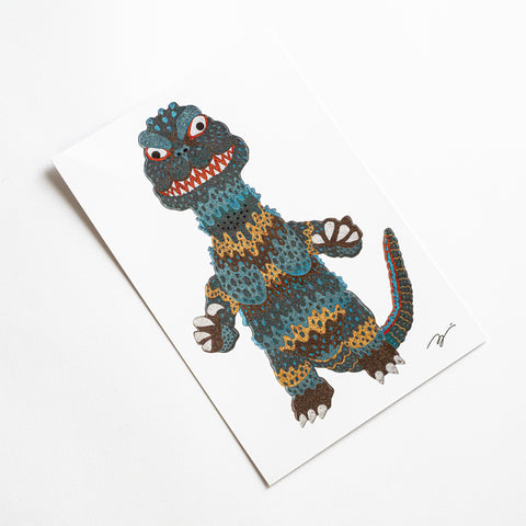 Godzilla the Art Kotaro Abe Postcard